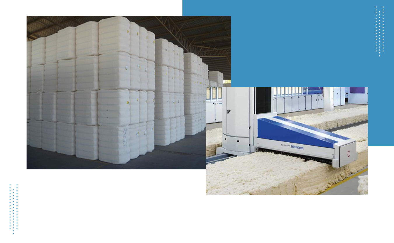 RAW MATERIAL IN BALES (VISCOSE/POLYESTER/COTTON)